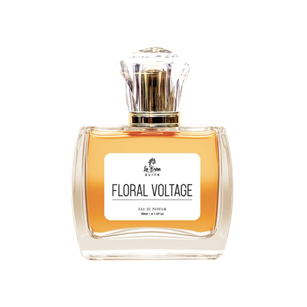La Brisa (Elite) Floral Voltage | Long Lasting Perfume For Women | Jasmine, Tuberose, Rangoon Creeper & Sweet Floral Notes | Luxurious Women's Perfume | Ideal For Every Special Moments | Eau De Parfum - 50ml |