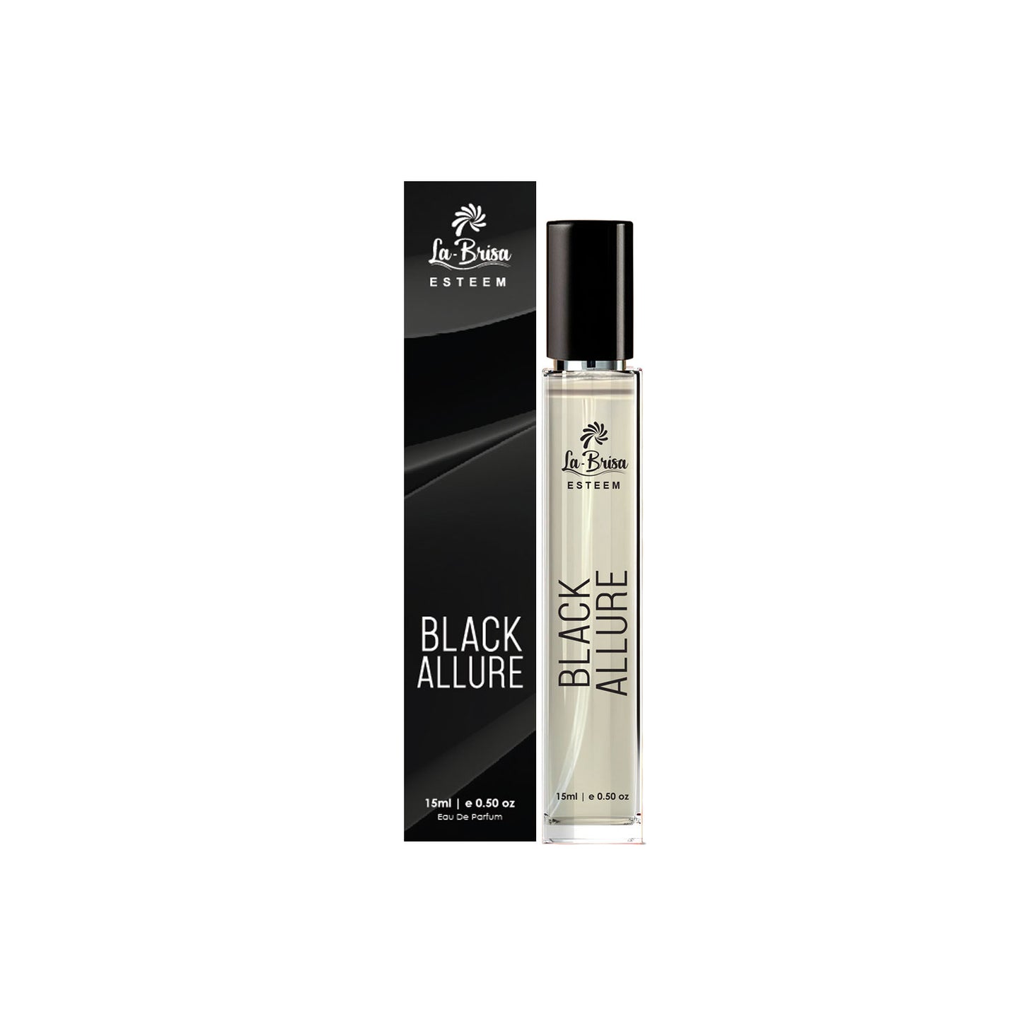 La Brisa (Esteem) Black Allure Eau De Parfum – 15 ml & 100 ml | Bold Distinctive Long-Lasting Perfume For Men