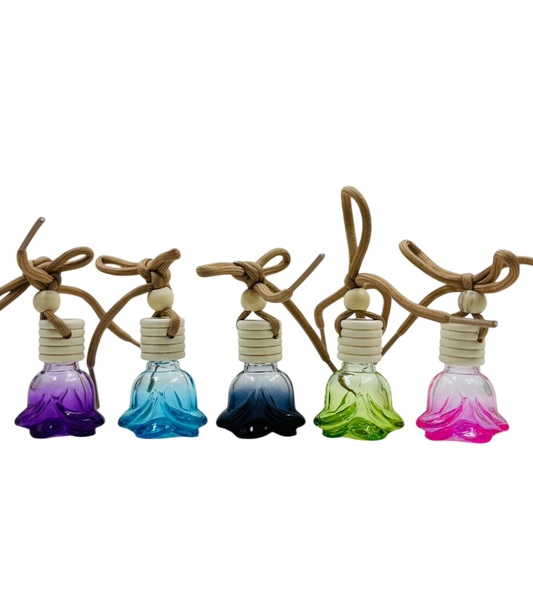 Car Air Freshener Hanging Type | 15 Exotic Fragrances | 4 Beautiful Designs With Different Colors | 8ml