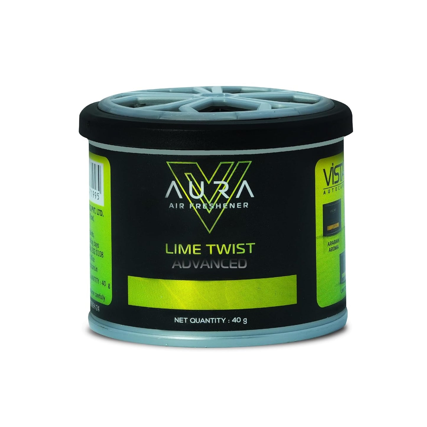 Vista Aura Premium Car Freshener, 40g | Made With Natural Wooden Fibre Blocks | Long Lasting Aroma