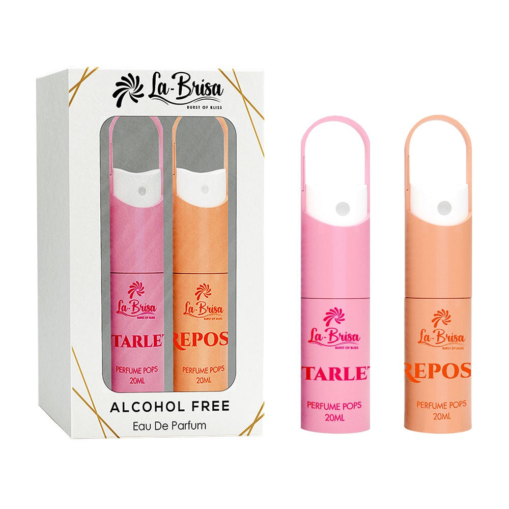LA BRISA - Starlet & Repose Alcohol Free Perfume Pops | Combo Pack | Long Lasting Perfume For Women | Elegant Gift Box For Her | Eau De Parfum, 20ml x 2pcs |