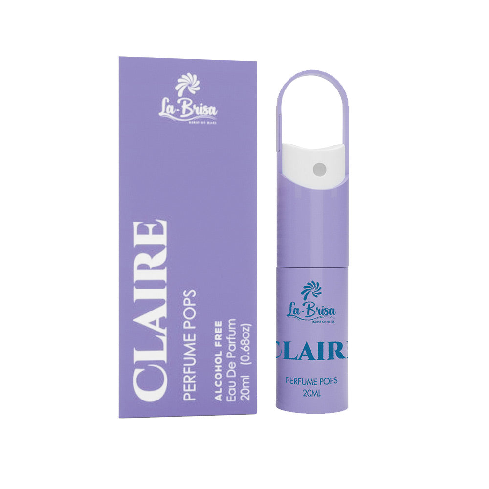 La-Brisa Claire Alcohol Free Perfume Pops, 20ml | Long Lasting Unisex Perfume | Eau De Parfum |