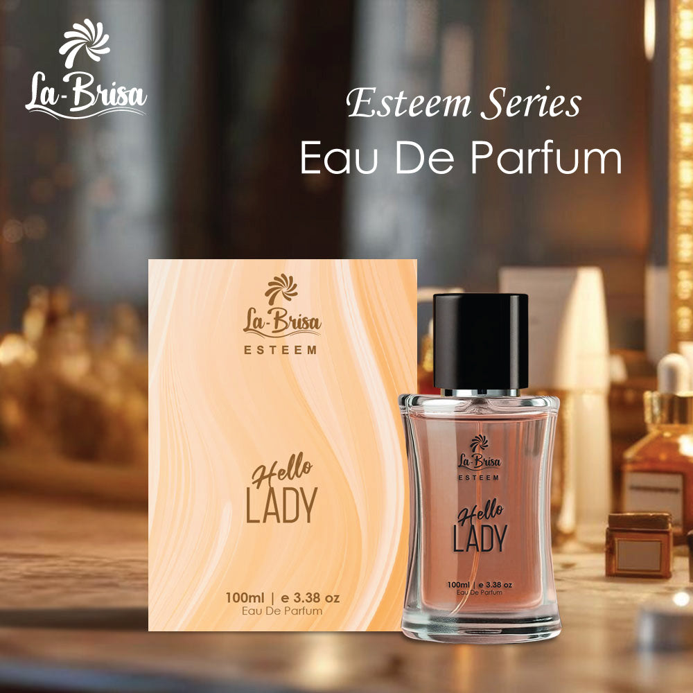 La Brisa (Esteem) Hello Lady Eau De Parfum – Long Lasting Perfume for Women | Floral Fresh Woody Scent | Available in 15 ml & 100 ml