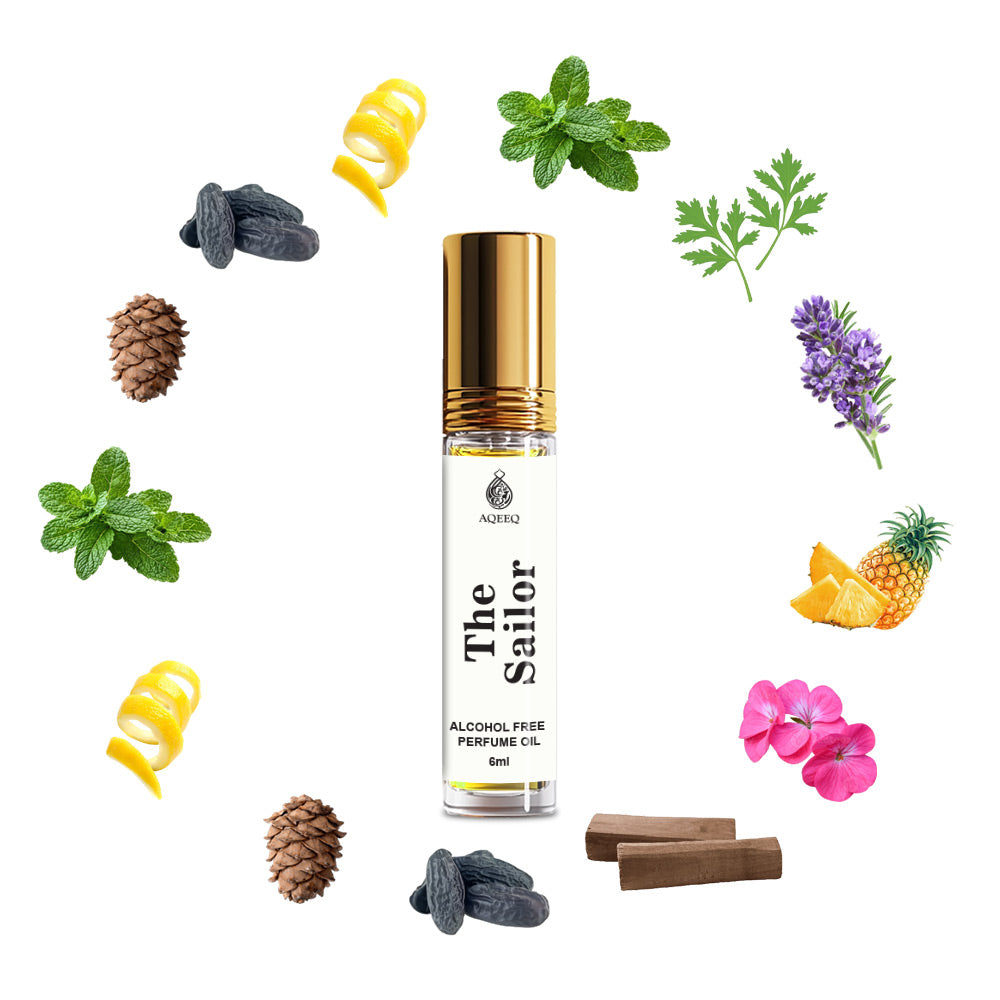 Aqeeq The Sailor Attar For Men | Inspired By BDC | Long Lasting Strong & Fresh Attar Roll On | 6ml