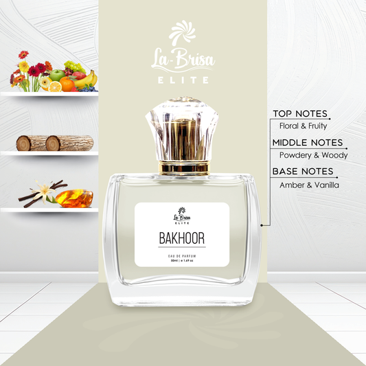 La-Brisa (Elite) Bakhoor | Unisex Long-Lasting Perfume | Floral, Fruity, Woody & Ambery Notes | Arabic Bakhoor Fragrance | Ideal For Everyday Use | Eau De Parfum - 50ml |