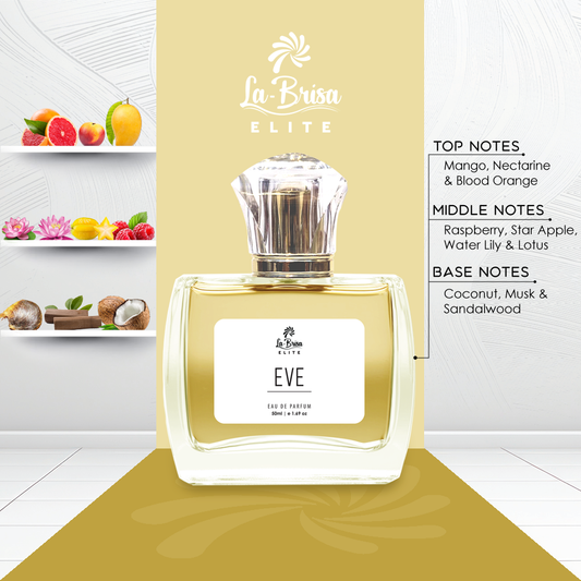 La Brisa (Elite) - Eve | Long Lasting Unisex Perfume | Fruity, Floral, Coconut, Musk & Woody Notes | Tropical Fragrance Perfect For Summer Season | Eau De Parfum - 50ml |