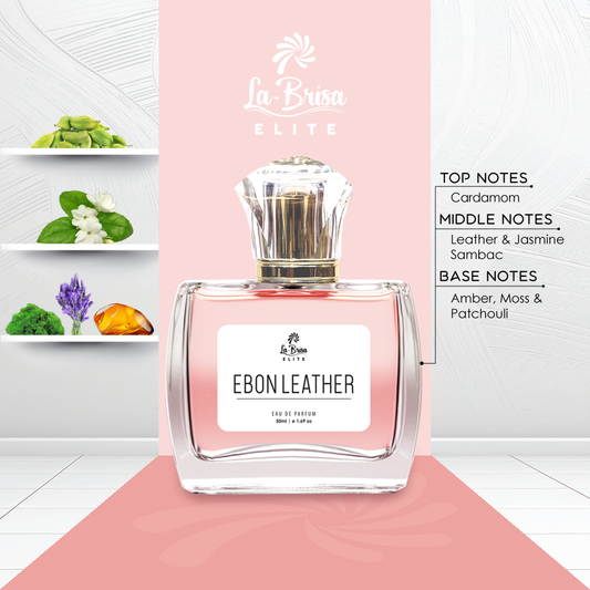 La Brisa (Elite) - Ebon Leather | Long-Lasting Perfume For Men | Cardamom, Leather, Jasmine, Amber & Patchouli Notes | Ultimate Signature Scent for the Modern Ones | Ideal For Everyday Use | Eau De Parfum - 50ml |