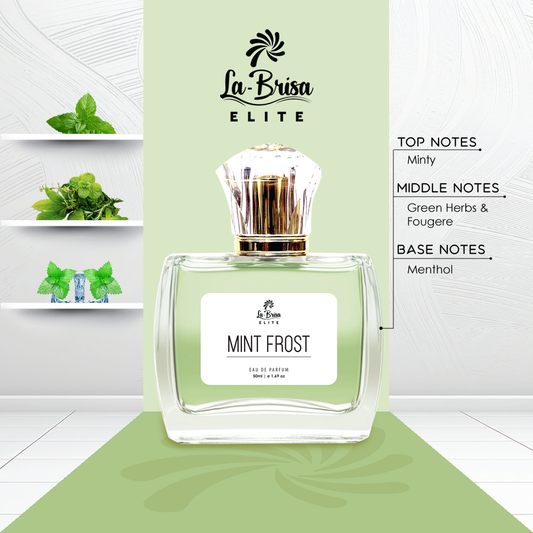 La Brisa (Elite) Mint Frost | Long Lasting Unisex Perfume | Mint, Green Herbs & Menthol |Aroma of Cool Minty Herbs | Perfect Idea For Spreading Freshness | Eau De Parfum - 50ml |