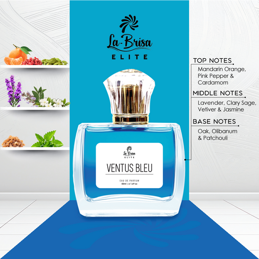 La-Brisa (Elite) Ventus Bleu | Long-Lasting Perfume For Men | Orange, Pink Pepper, Cardamom, Vetiver & Patchouli Notes | Men’s Luxury Fragrance| Best Gifting Option For Men | Eau De Parfum - 50ml |