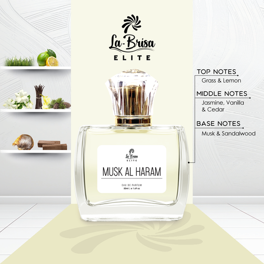 La-Brisa (Elite) Musk Al Haram | Unisex Long Lasting Perfume | Fresh, Citrus, Floral, Musk & Sandalwood Notes | The Charming Scent of Arabian Aromas | Best Luxurious Gifting Option | Eau De Parfum - 50ml |
