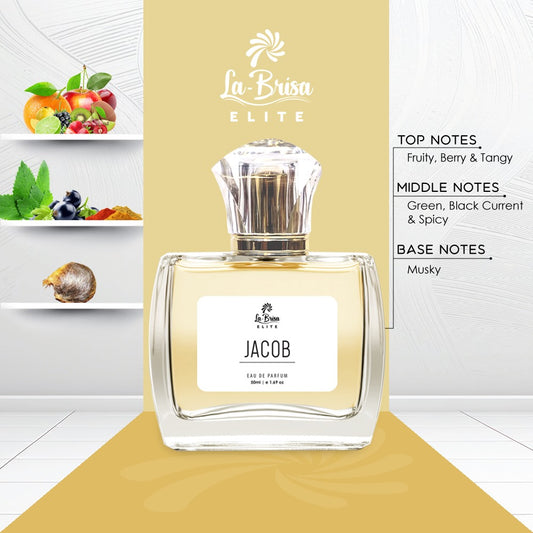 La Brisa (Elite) - Jacob | Unisex Long Lasting Perfume | Fruity, Berry, Green, Spicy & Musky Notes | Unique Modern Scent For Both | Ideal For Every Special Moments | Eau De Parfum - 50ml |