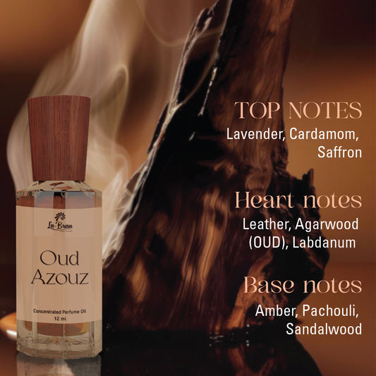 La Brisa Oud Azouz Attar For Men | Limited Edition | Fresh Woody Attar Perfume Roll On | 12ml