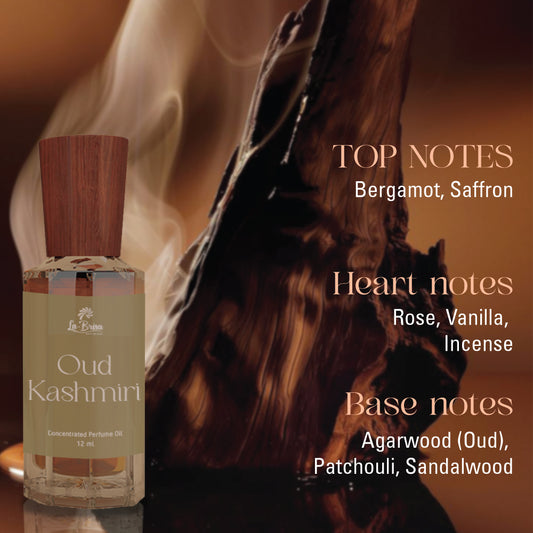 La Brisa Oud Kashmiri Attar For Men | Limited Edition | Elegant Gift Packing | Roll On, 12ml