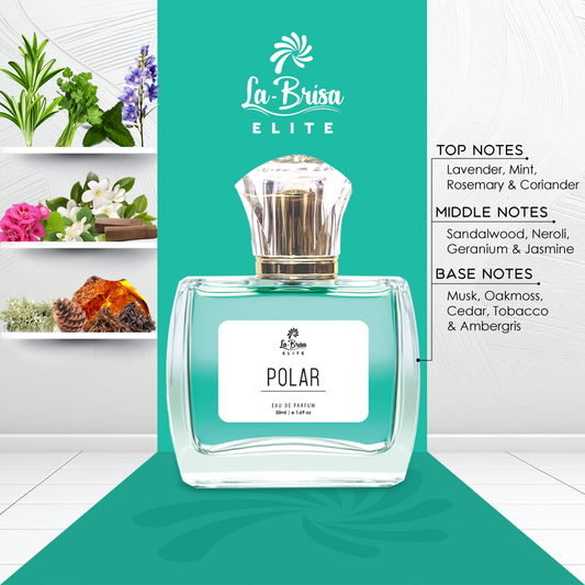 La Brisa (Elite) - Polar | Long Lasting Perfume For Men | Lavender, Mint, Sandalwood, Musk, Cedar & Ambergris Notes | Cool Down Your Mind With Our Freshness | Best Gifting Option For This Summer Season | Eau De Parfum - 50ml |