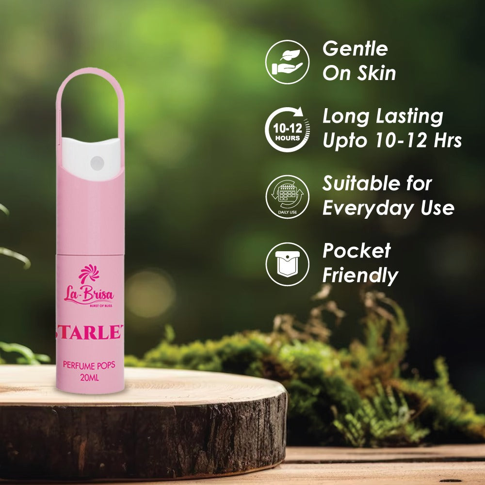 La-Brisa Starlet Alcohol Free Perfume Pops, 20ml | Long Lasting Women Perfume | Eau De Parfum |