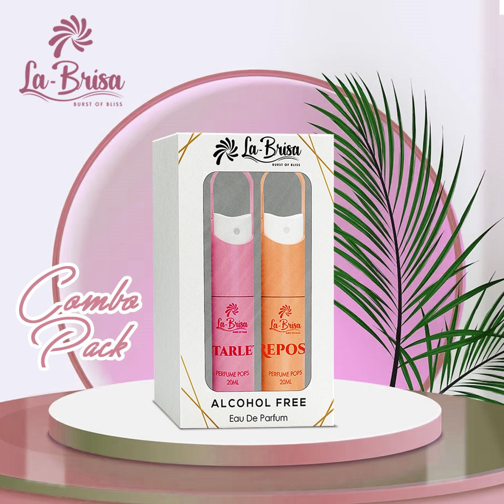 LA BRISA - Starlet & Repose Alcohol Free Perfume Pops | Combo Pack | Long Lasting Perfume For Women | Elegant Gift Box For Her | Eau De Parfum, 20ml x 2pcs |