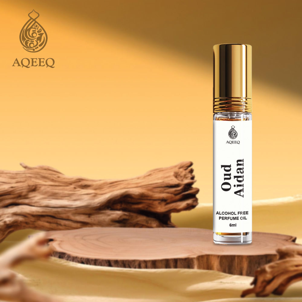 Aqeeq Oud Aidan Premium Oud Attar For Men | Long Lasting Strong Sweet Oud Attar | 6ml