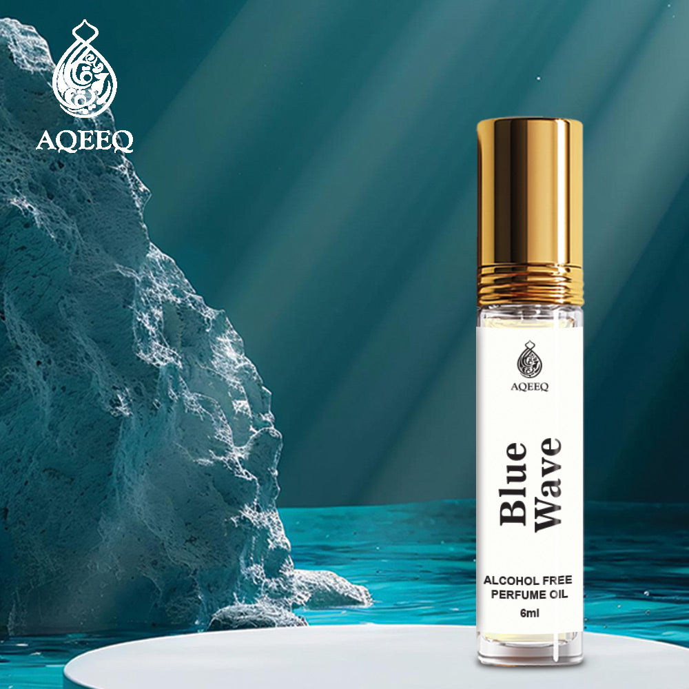Aqeeq Blue Wave Attar For Men & Women | Long Lasting Fresh Aqua Citrus Perfume Oil Roll On | 6ml