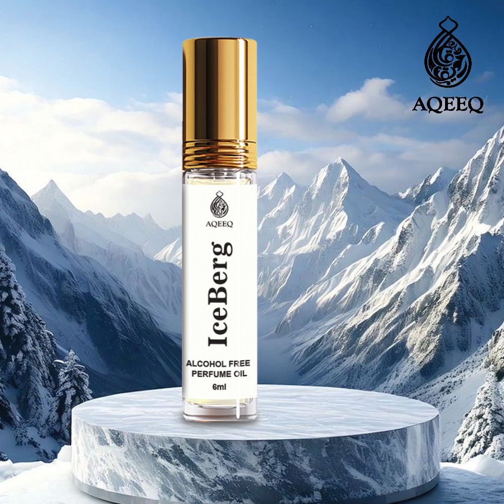 Aqeeq Iceberg Unisex Attar | Long Lasting Cool Fresh Attar Perfume For Men & Women | 6ml