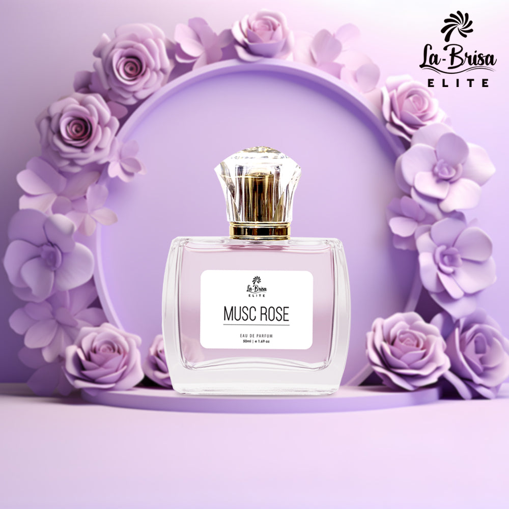La Brisa (Elite) Musc Rose | Long Lasting Unisex Perfume | Freesia, Rose, Lily & White Musk Notes | Soft & Elegant Fragrance For Both | Ideal For Everyday Use | Eau De Parfum - 50ml |