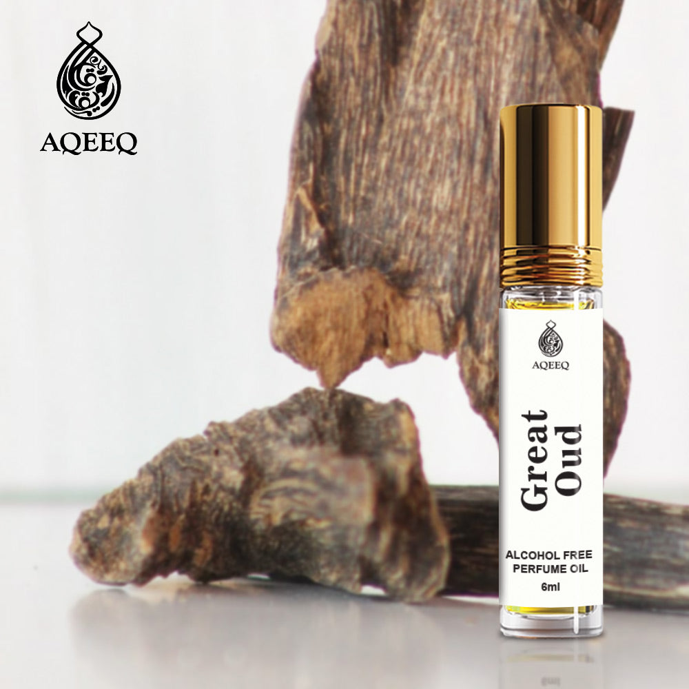 Aqeeq Great Oud Attar For Men | Inspired by Oud For Greatness | Strong Bold Long Lasting Attar Roll On | 6ml