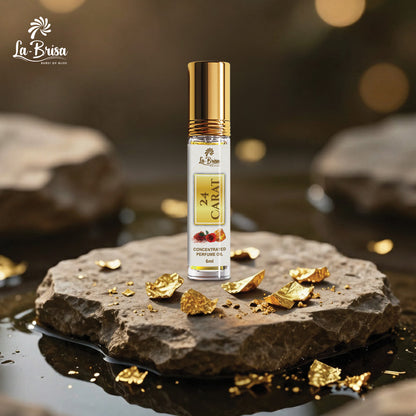 La Brisa 24 Carat Attar For Men & Women | Long Lasting Arabian Attar Roll On | Alcohol Free Unisex Attar Perfume | 6ml