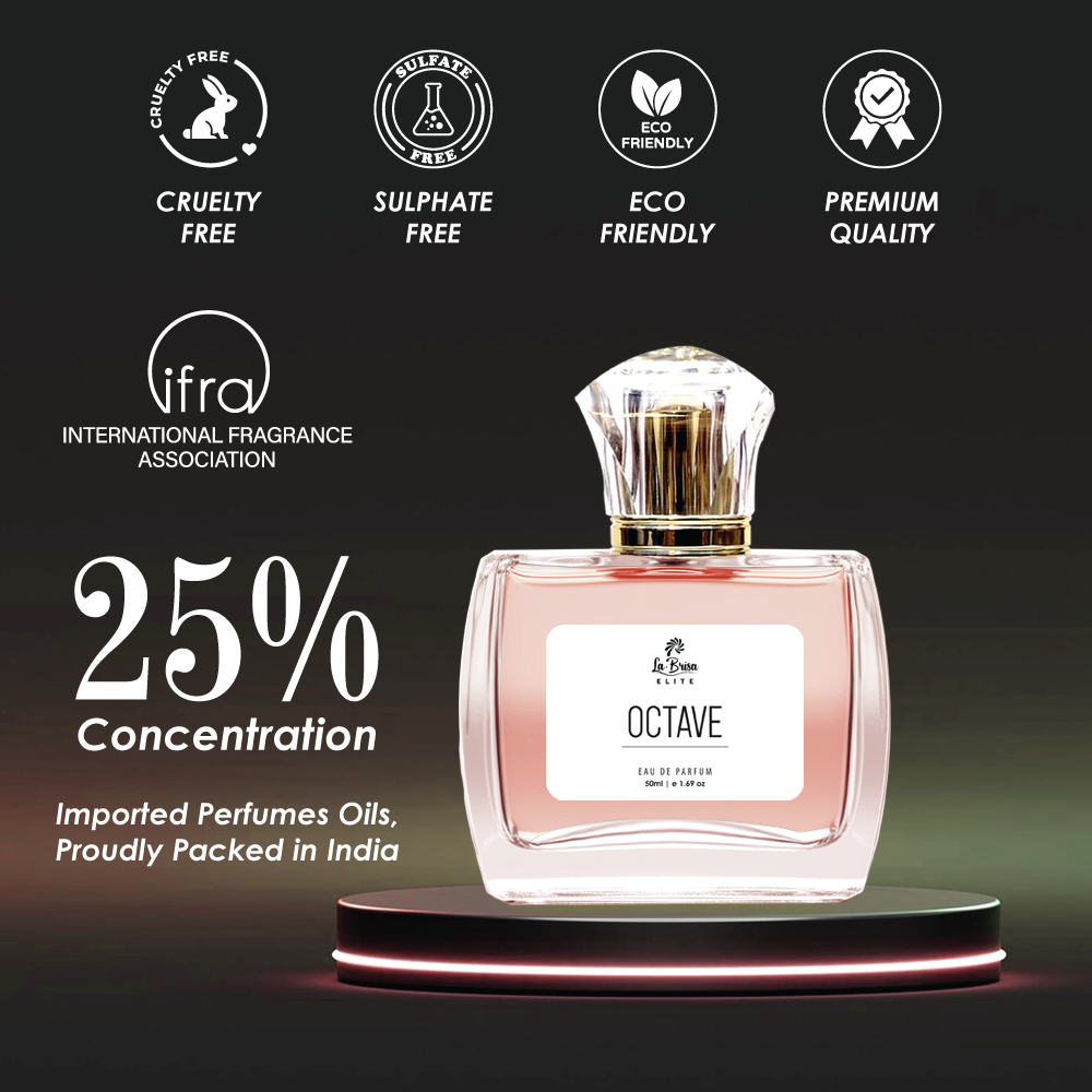 La Brisa (Elite) Octave | Long Lasting Perfume For Men | Fruity, Spicy, Amber, Musk & Woody Notes | Best Choice For Alpha Male | Ideal For Everyday Use | Eau De Parfum - 50ml |