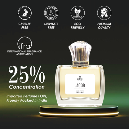 La Brisa (Elite) - Jacob | Unisex Long Lasting Perfume | Fruity, Berry, Green, Spicy & Musky Notes | Unique Modern Scent For Both | Ideal For Every Special Moments | Eau De Parfum - 50ml |