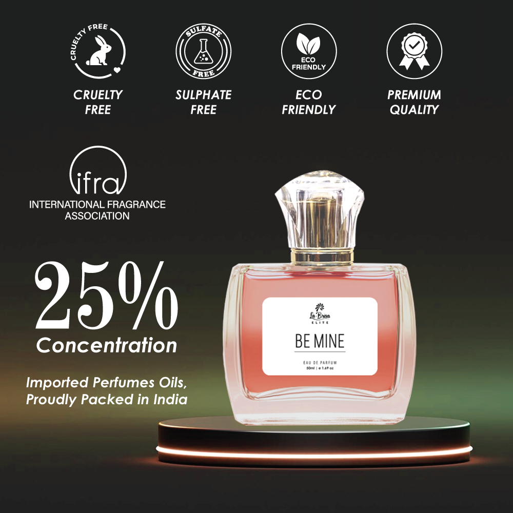 La Brisa (Elite) - Be Mine, Eau De Parfum, 50ml | Long Lasting Unisex Perfume | Sophisticated Romantic Scent For Both |