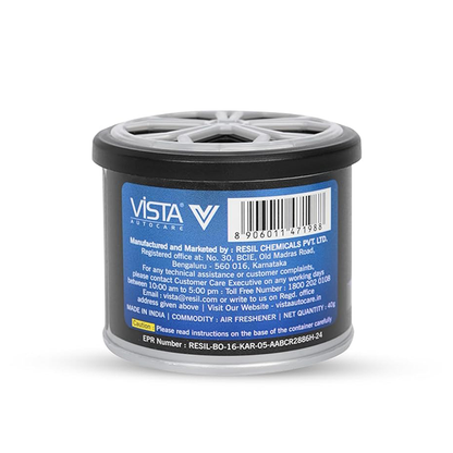 Vista Aura Premium Car Freshener, 40g | Made With Natural Wooden Fibre Blocks | Long Lasting Aroma