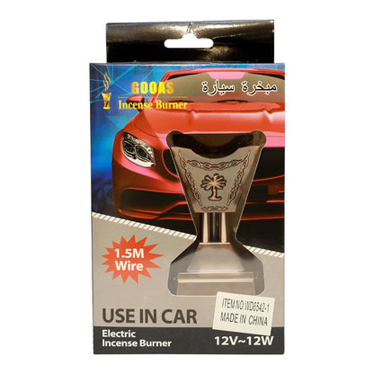 Car Bakhoor Burner 12V Electric | Dashboard Incense Burner for Car | Portable Arabic Bakhoor Diffuser | Multicolour