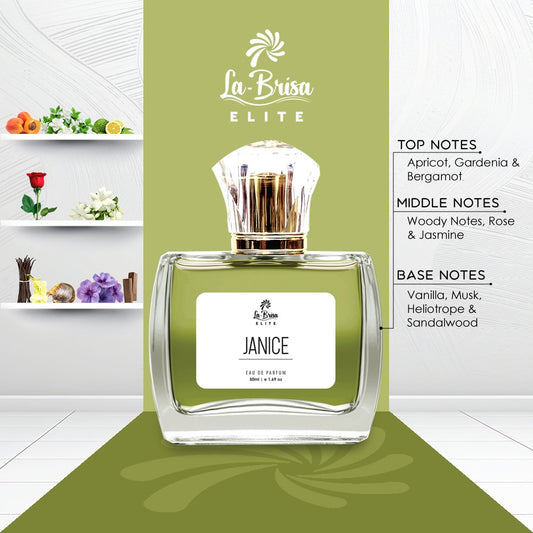 La Brisa (Elite) Janice | Long Lasting Unisex Perfume | Fruity, Floral, Woody & Musky Notes | Freshness Together In One Stunning Scent | Ideal For Every Special Occasion | Eau De Parfum – 50ml