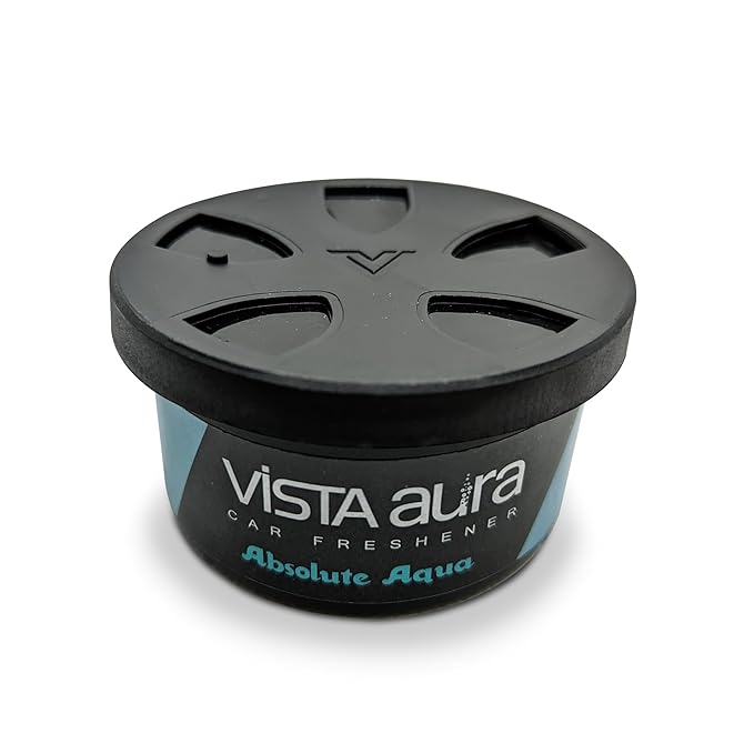 Vista Aura Premium Car Freshener, 40g | Made With Natural Wooden Fibre Blocks | Long Lasting Aroma
