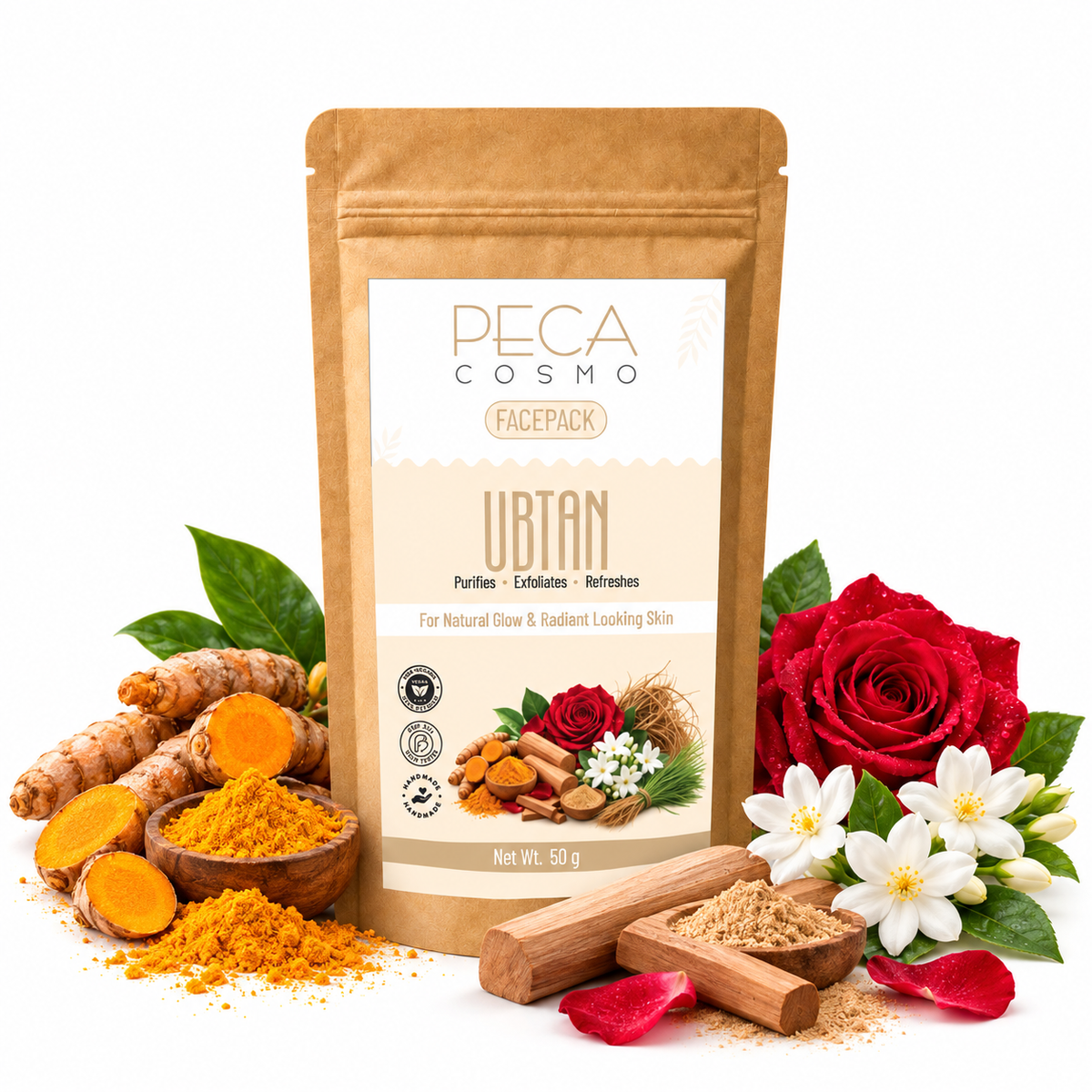 Peca Cosmo Ubtan Face Pack 50g product image