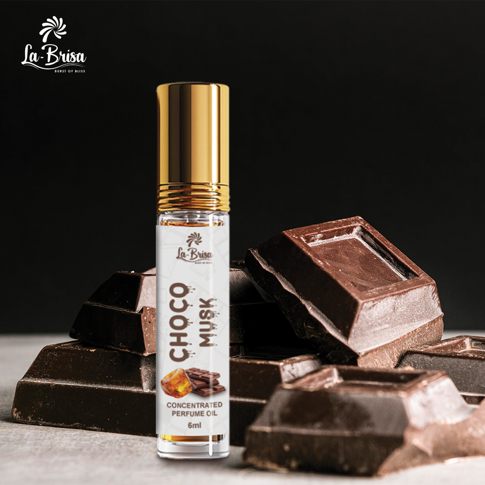 La Brisa Choco Musk Attar For Men & Women | Long Lasting Chocolate Musk Unisex Attar Perfume Roll On | 6ml