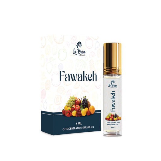 La Brisa Fawakeh Attar For Men & Women | Strawberry Pineapple Raspberry Vanilla Unisex Attar Roll On | 6ml