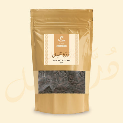 La Brisa Durrat Al Layl Bakhoor Oud Muattar | Fresh Wood Oud Bakhoor Incense | Oud Wood Chips | 50gms
