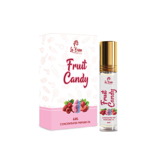 La Brisa Fruit Candy Attar For Women | Sweet Fruity Cotton Candy Attar Perfume Roll On | Alcohol Free & Long Lasting | 6ml