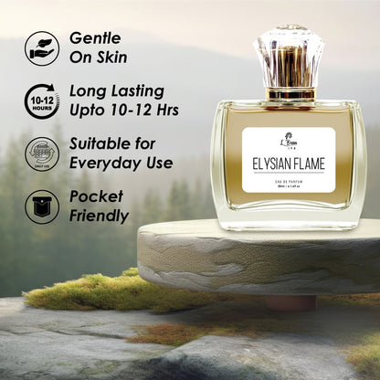 La Brisa (Elite) - Elysian Flame | Long Lasting Unisex Perfume | Saffron, Jasmine, Amberwood, Cedar, Oakmoss & Earthy Notes | A Scent Which Connects You With Our Tradition | Ideal For Every Special Moments | Eau De Parfum - 50ml |