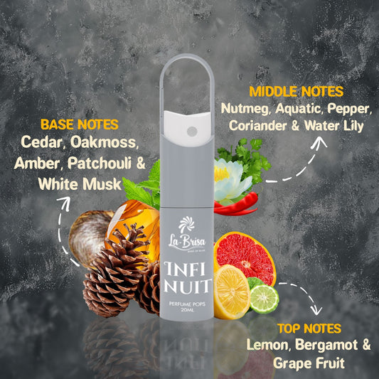La-Brisa Infi Nuit Alcohol Free Perfume Pops, 20ml | Long Lasting men Perfume | Eau De Parfum |