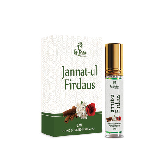 La Brisa Jannat ul Firdaus Unisex Attar Roll On | Long Lasting Premium Quality Arabian Attar For Men & Women | 6ml