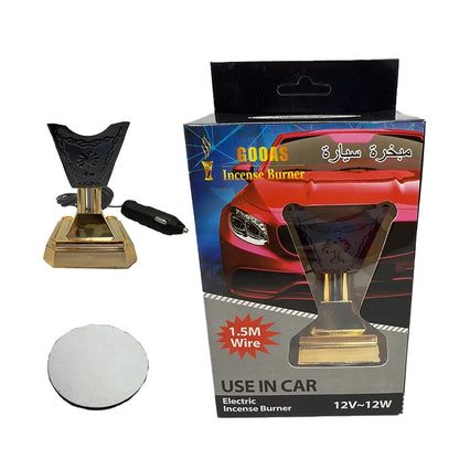 Car Bakhoor Burner 12V Electric | Dashboard Incense Burner for Car | Portable Arabic Bakhoor Diffuser | Multicolour