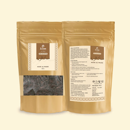 La Brisa Musk Al Ward Bakhoor Oud Muattar | Rose Musk Woody Fragrance | Arabian Oud Wood Chips | 50gms