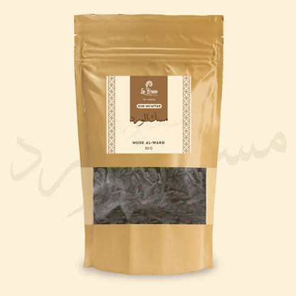 La Brisa Musk Al Ward Bakhoor Oud Muattar | Rose Musk Woody Fragrance | Arabian Oud Wood Chips | 50gms