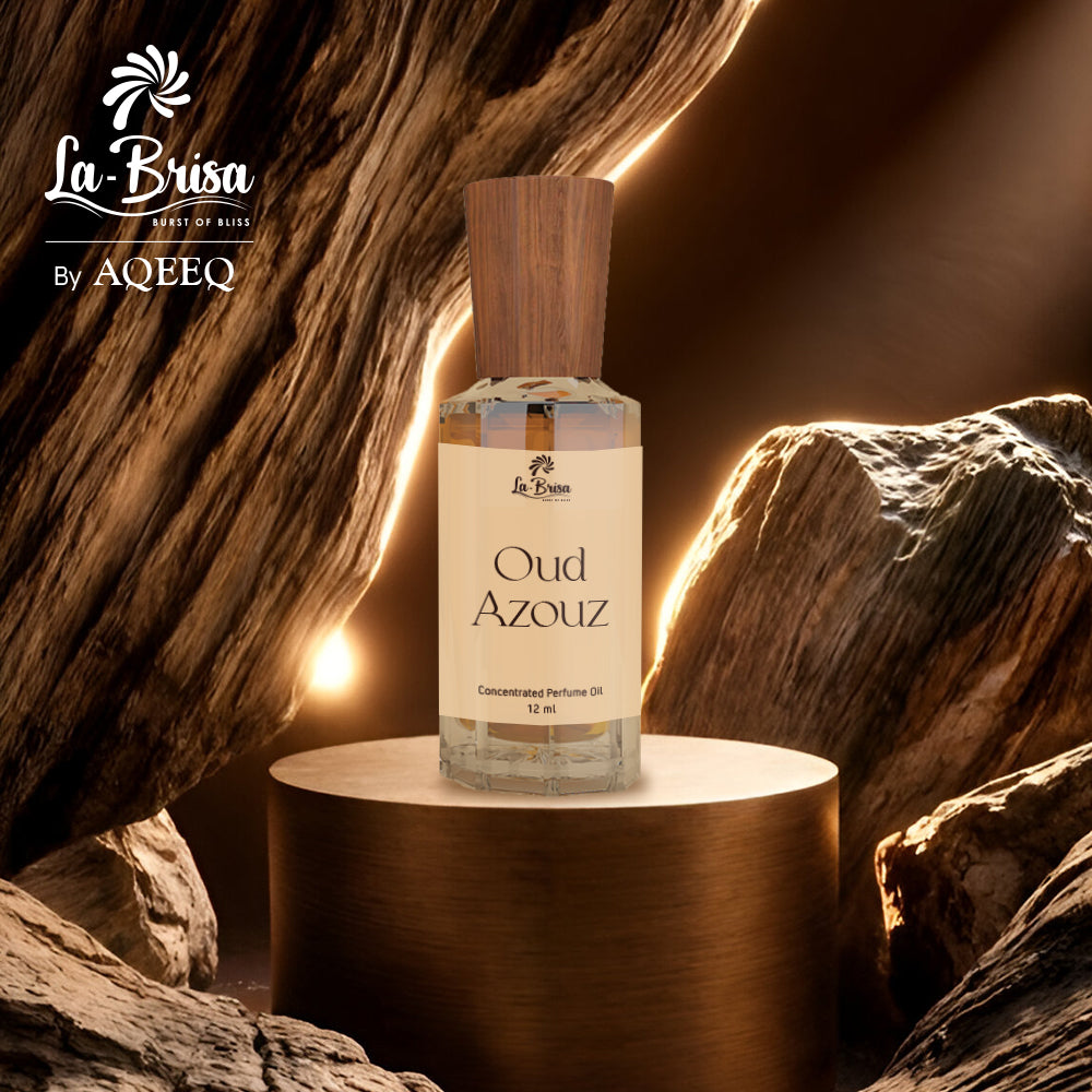 La Brisa Oud Azouz Attar For Men | Limited Edition | Fresh Woody Attar Perfume Roll On | 12ml