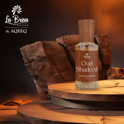 La Brisa Oud Shadeed Attar For Men | Limited Edition Attar Perfume Roll On | Ideal For Gifting | 12ml