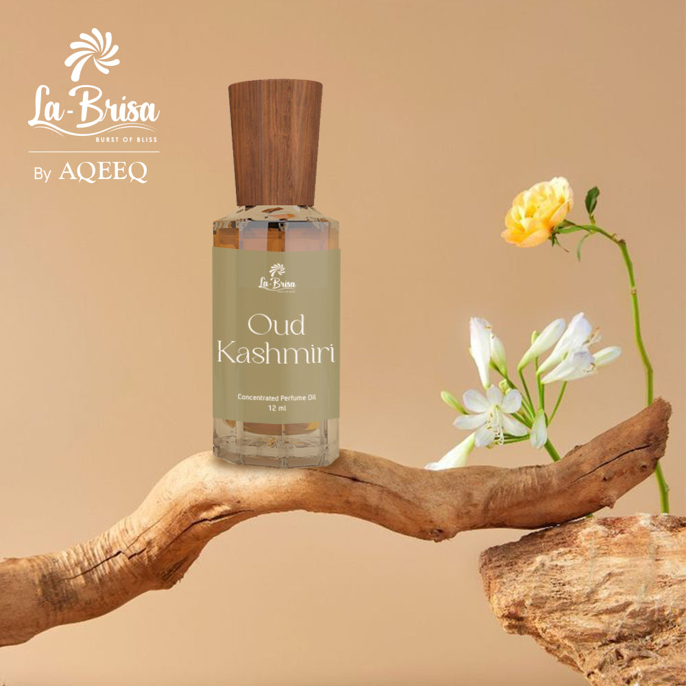 La Brisa Oud Kashmiri Attar For Men | Limited Edition | Elegant Gift Packing | Roll On, 12ml