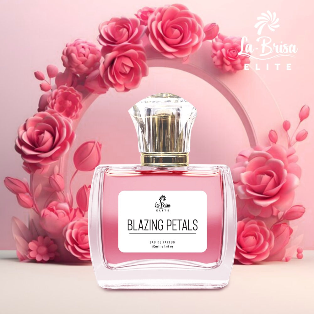 La Brisa (Elite) - Blazing Petals | Long Lasting Unisex Perfume | Pink Pepper, Bergamot, Rose, Jasmine & Amber Notes | A sophisticated Fragrance Which Suits Your Personality | Best For Date Nights, Romantic Occasions | Eau De Parfum - 50ml |
