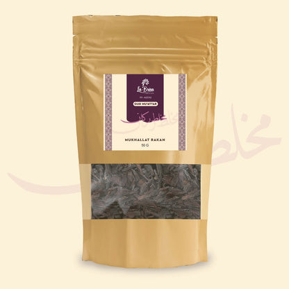 La Brisa Mukhallat Rakan Bakhoor Oud Muattar | Aromatic Spicy Floral Woody Fragrance | Arabic Bakhoor Incense | 50gms