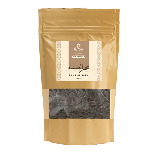 La Brisa Bahr Al Safa Bakhoor Oud Muattar | Fresh Floral Wood Arabian Bakhoor Incense | Oud Wood Chips | 50gms